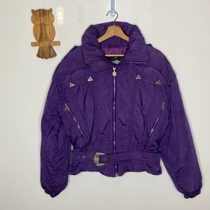 Vintage Kaelin purple ski jacket 80's